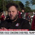 Protesters gather outside Fonner Park opposing Trump, Ricketts and Pillen - 6 p.m. - KOLN | Nebraska Local News, Weather, Sports | Lincoln, NE