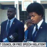 Justin Pearson files lawsuit after city council ban, claims home was doxed by Sen. Brent Taylor - WSMV