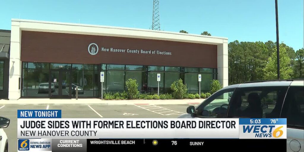 Judge allows former New Hanover Co. elections director’s firing challenge to continue - WECT