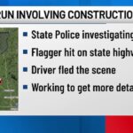 Construction flagger hit; driver leaves scene in Londonderry - WCAX