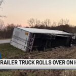 Tractor-trailer rollover on I-89 delays traffic - WCAX