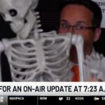 Candid moment with a skeleton - WOWT