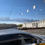 St Petersburg oil terminal on fire after suspected drone attack - Yahoo