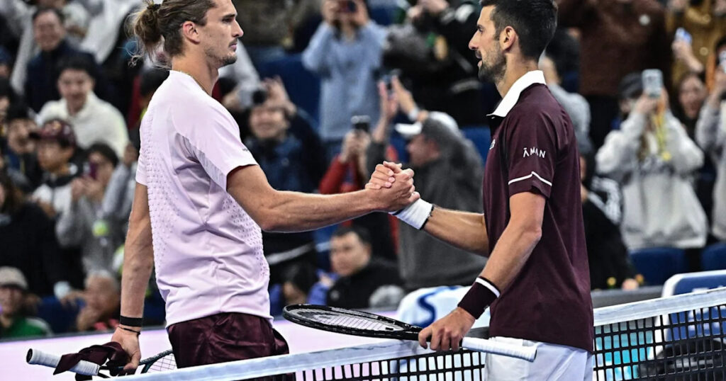 Alexander Zverev makes comment about Novak Djokovic’s game from the baseline after losing to him in Beijing - Yahoo Sports