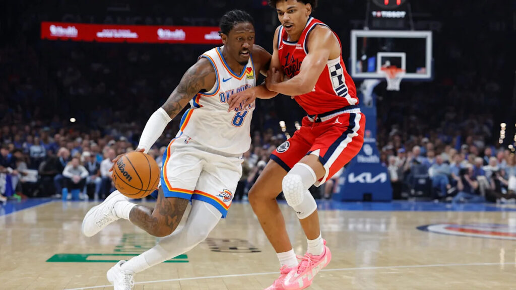 Jalen Williams injury update: OKC Thunder star hurts leg by Clippers' flagrant foul - Yahoo Sports