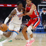 Jalen Williams injury update: OKC Thunder star hurts leg by Clippers' flagrant foul - Yahoo Sports