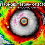 296 km/h: Super Typhoon Champi is now the strongest storm on Earth in 2026 - Yahoo News Canada