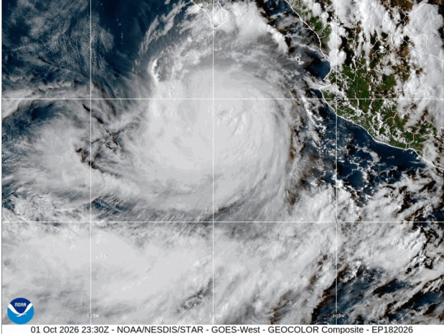 Rachel Now a Cat 3 Storm over East Pacific - Substack