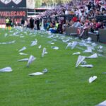 Chaos in Madrid: La Liga match abandoned after paper aeroplanes, seats and balls on the pitch - Goal.com