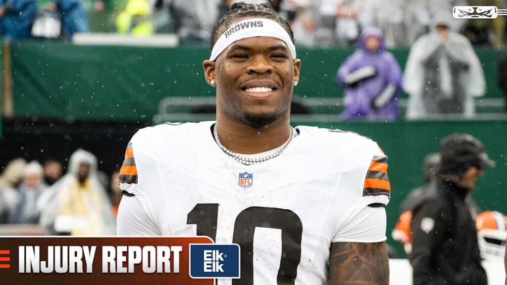 Quinshon Judkins questionable for Week 6 vs. Ravens | Injury Report - Cleveland Browns