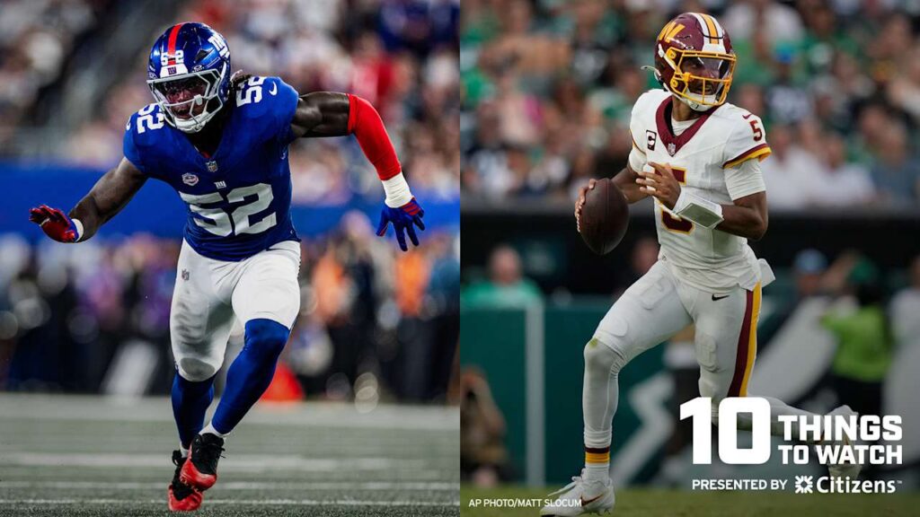 10 things to watch in Giants vs. Commanders - Giants.com