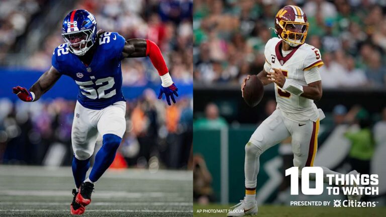 10 things to watch in Giants vs. Commanders - Giants.com