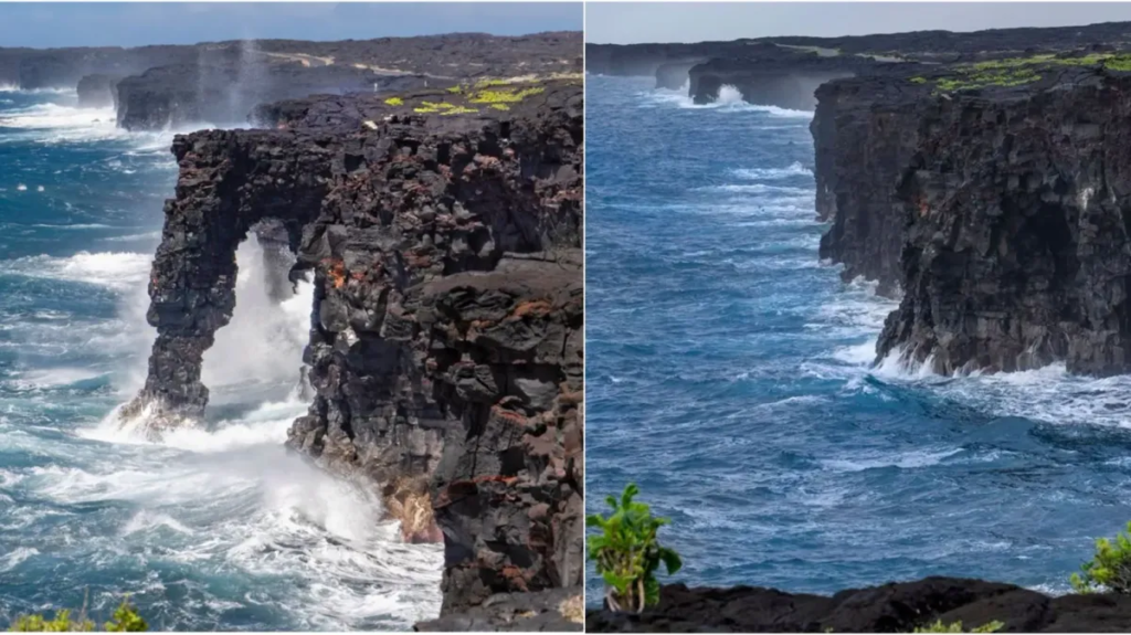 Hawaii Holei Sea Arch Collapses Into Pacific Ocean - suaragarut.id