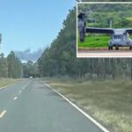 Military aircraft carrying four Marines bursts into flames, hard-lands in North Carolina: reports - New York Post