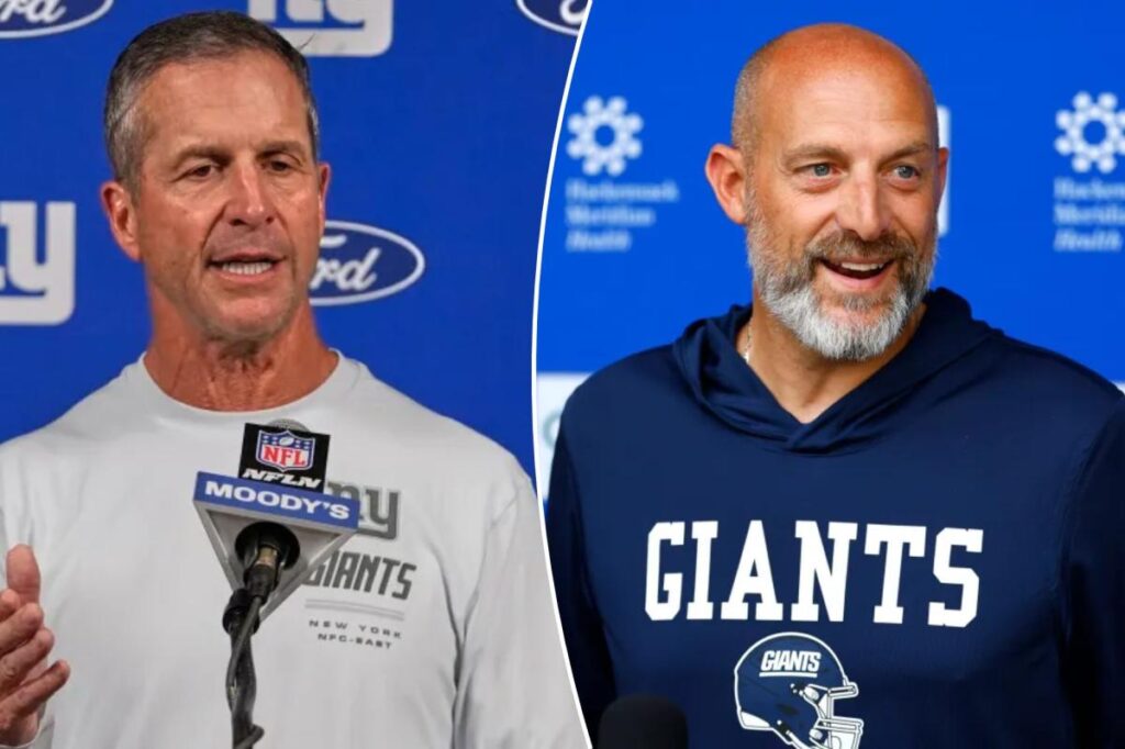 John Harbaugh’s message to new Giants coordinator who was down bad after head coach interviews - New York Post