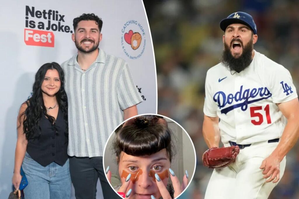 Dodgers WAG Kayla Vesia pulls off epic makeup transition in NLDS heat - nypost.com