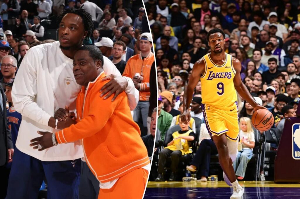 Tracy Morgan takes brutal shot at Bronny James during Knicks opener - New York Post