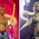 Paris Hilton Recreates Iconic Britney Spears VMAs Outfit For Halloween, Live Snake and All. - TODAY.com