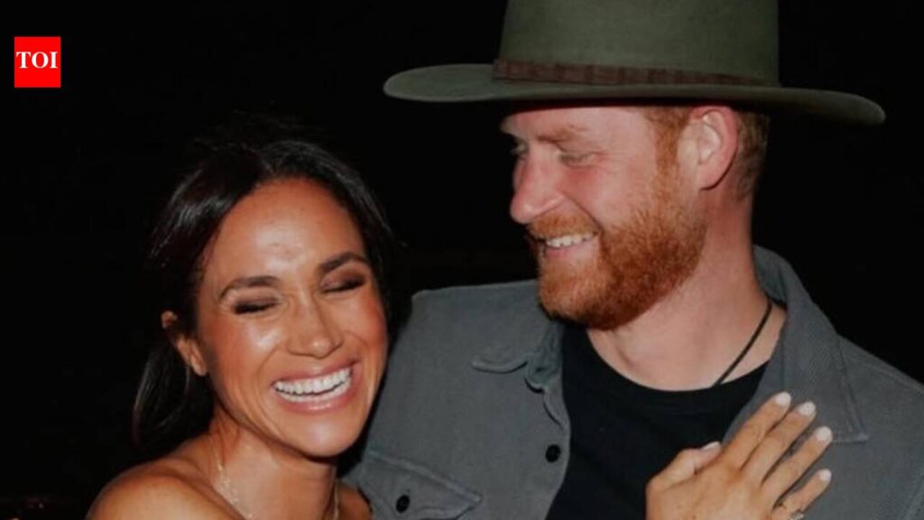 Meghan Markle and Prince Harry’s first public outing at a UK pub: The couple hold hands in public heading - The Times of India