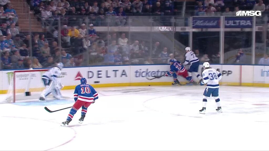 TBL@NYR: Lafrenière scores goal against Andrei Vasilevskiy - NHL.com