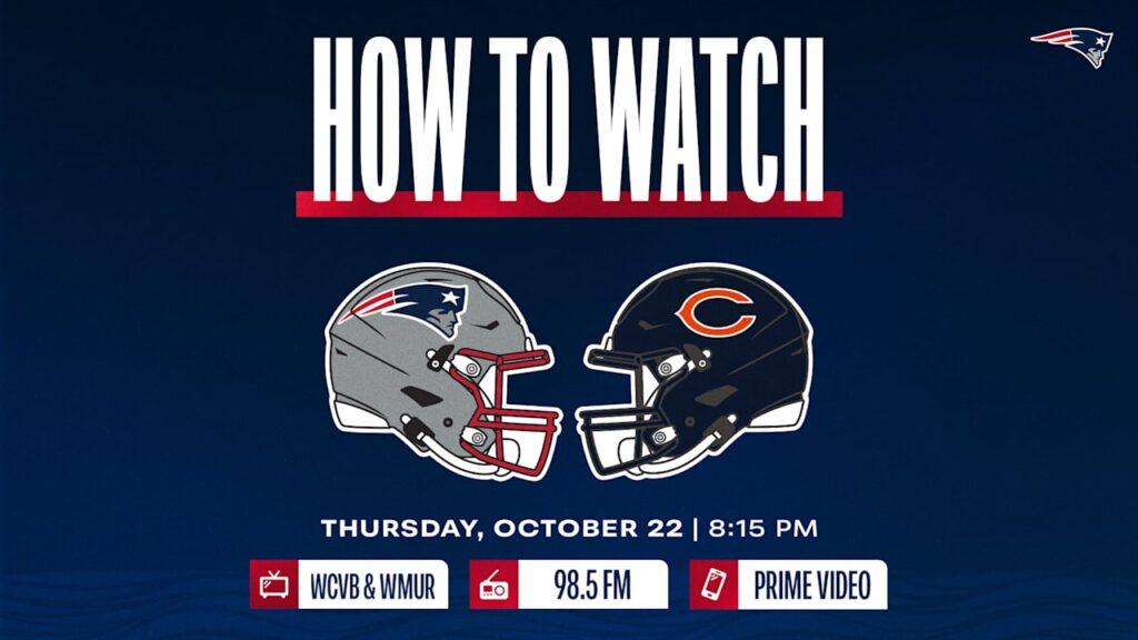 How to Watch and Stream Thursday's Patriots Game Against the Bears | NFL Week 7 - Patriots.com