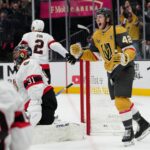Raphael Lavoie scores his 1st NHL goal as the Golden Knights beat the Senators 4-1 - CT Insider