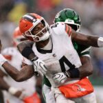 Browns' rebuilt offensive line remains work in progress as team struggles to find offensive footing - Houston Chronicle
