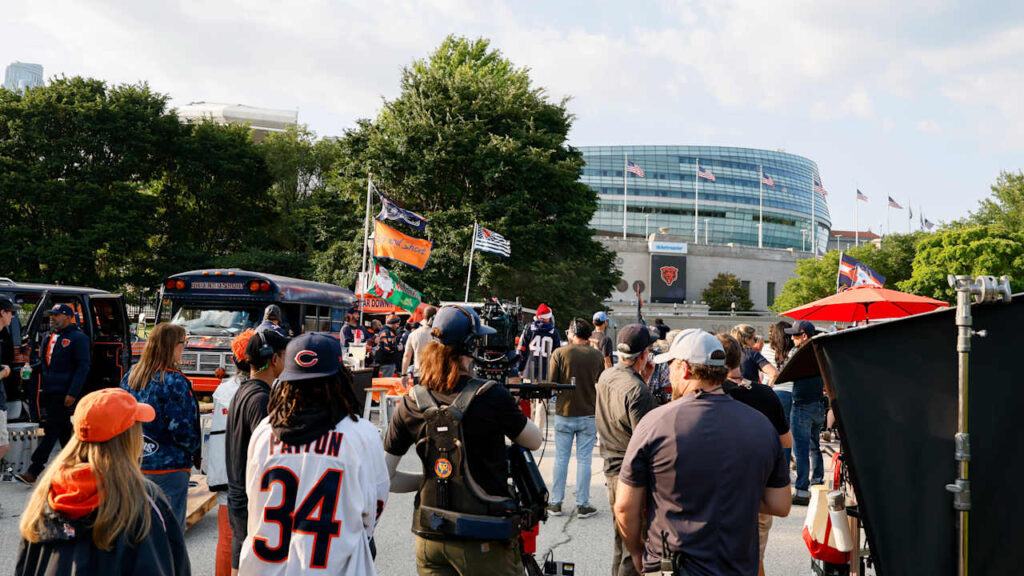 Behind the Scenes: Filming 'Holiday Touchdown: A Bears Love Story' - Chicago Bears