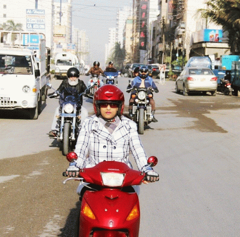 Female students offered two-day scooty training - The Express Tribune