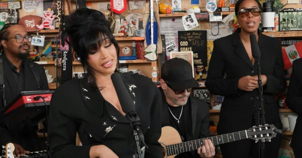 Cardi B Brings Big, Big ’90s Fashion to NPR’s Tiny, Tiny Desk - W Magazine