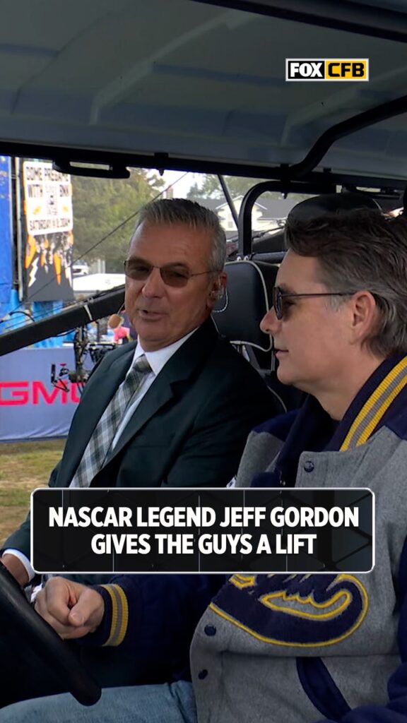 Who better to drive the guys to the stadium than NASCAR legend Jeff Gordon - FOX Sports