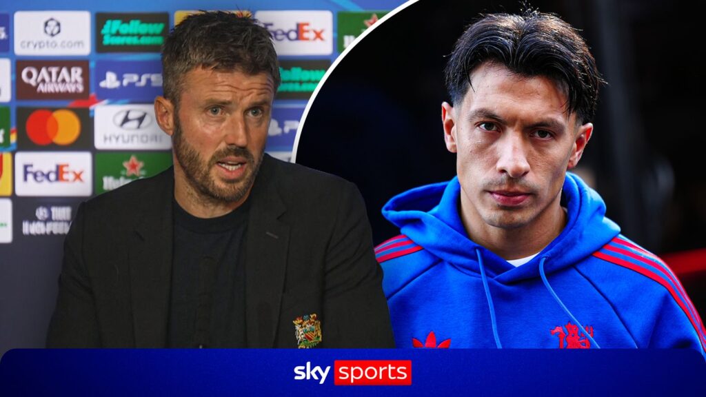'Not the time to talk' | Michael Carrick reacts to Lisandro Martinez calling out Manchester United hierarchy after loss to Atletico Madrid - Sky Sports