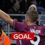 Jamie Vardy scores his first goal for Burnley! - Sky Sports