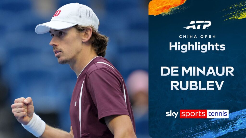 Alex de Minaur vs Andrey Rublev | China Open highlights - Sky Sports