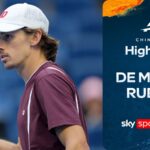 Alex de Minaur vs Andrey Rublev | China Open highlights - Sky Sports