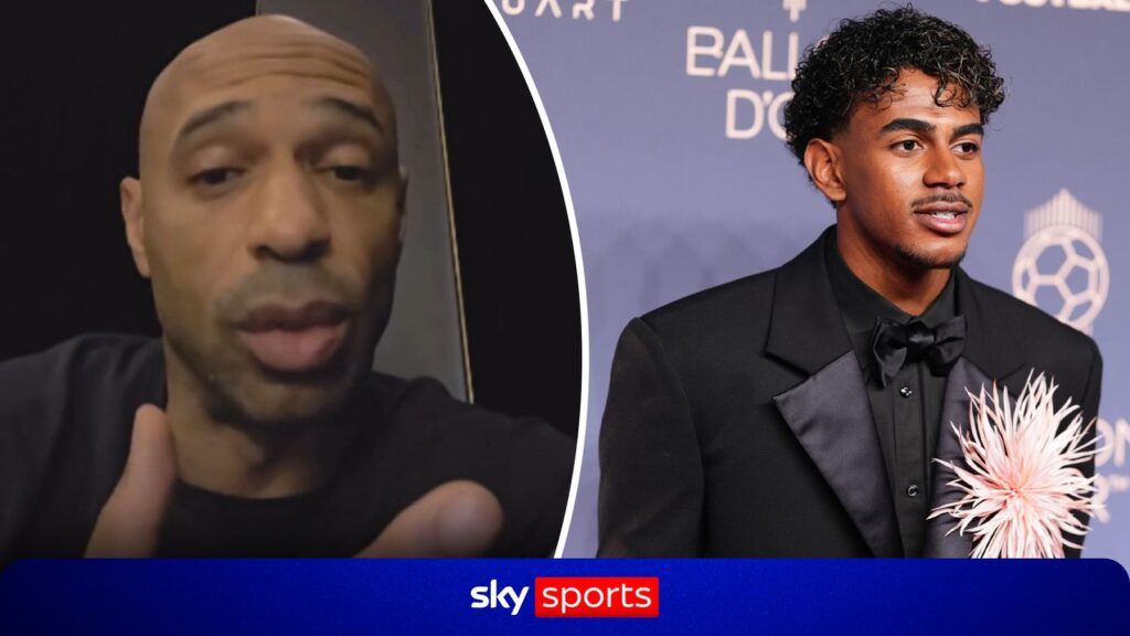 Thierry Henry 'clarifies' Lamine Yamal Ballon d'Or 'joke': 'I wasn't checking his ego' - Sky Sports