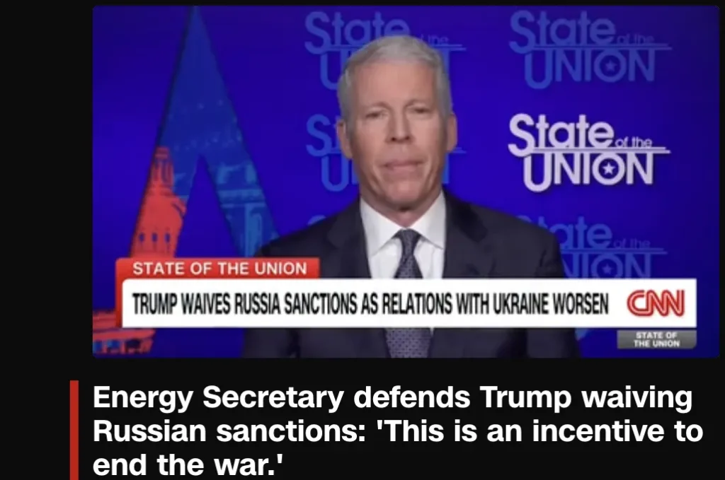U.S. Energy Secretary Calls Russian Diesel Supplies an Incentive to End the War — CNN - UA.NEWS