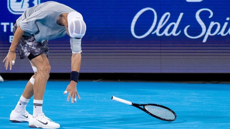 Tennis player Terence Atmane fires racket toward crowd and nearly hits spectators in epic tantrum - 930 WFMD Free Talk