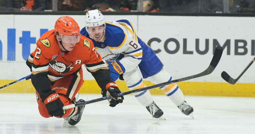 Ducks can’t stop Sabres’ scoring spree, lose for seventh time in eight games - Los Angeles Times