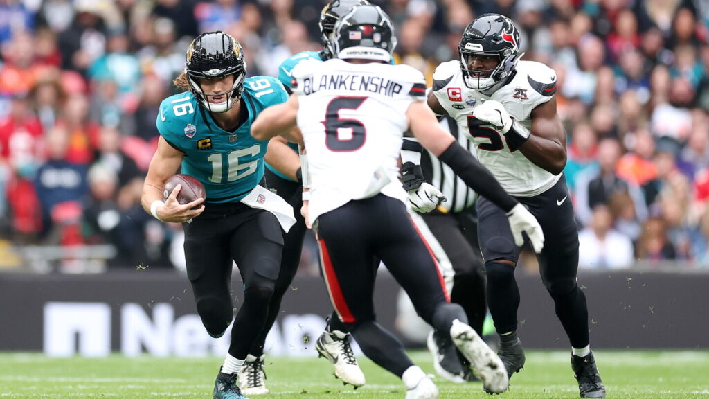 Texans lead as C.J. Stroud throws touchdown pass, Trevor Lawrence throws interception - NBC Sports