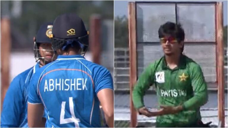 Pakistan's Saim Ayub gives Sooryavanshi baby send-off, Abhishek responds with sixes - indiatoday.in