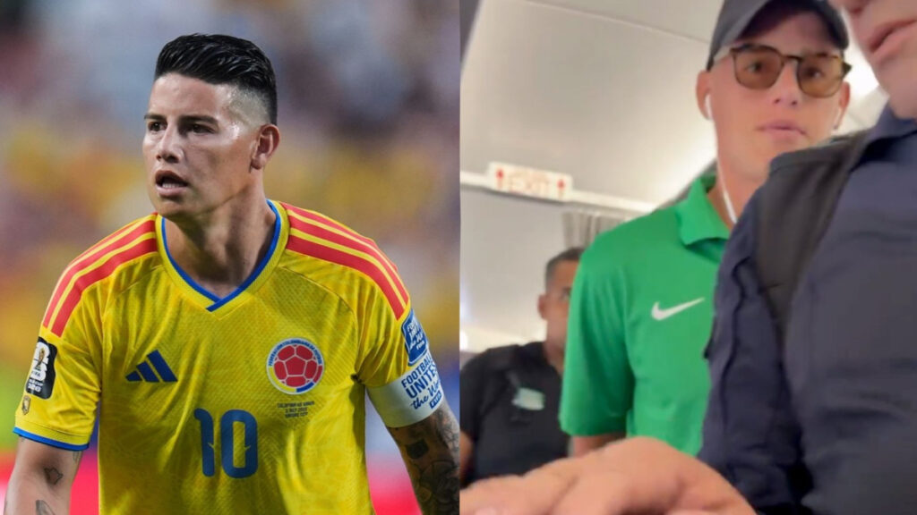 James Rodríguez Turns Heads on Commercial Flight to Cúcuta Ahead of Atlético Nacional Match - MARCA